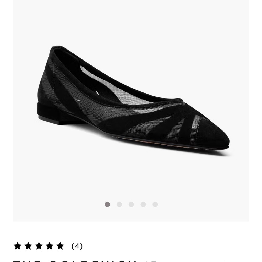 Elegant Birdies Black Women's Flats